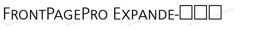 FrontPagePro Expande字体转换